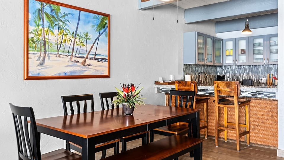 Interior dining table, seats 6