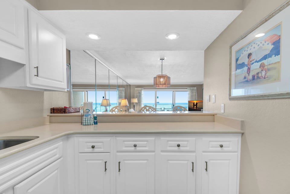Kitchen to living room view
