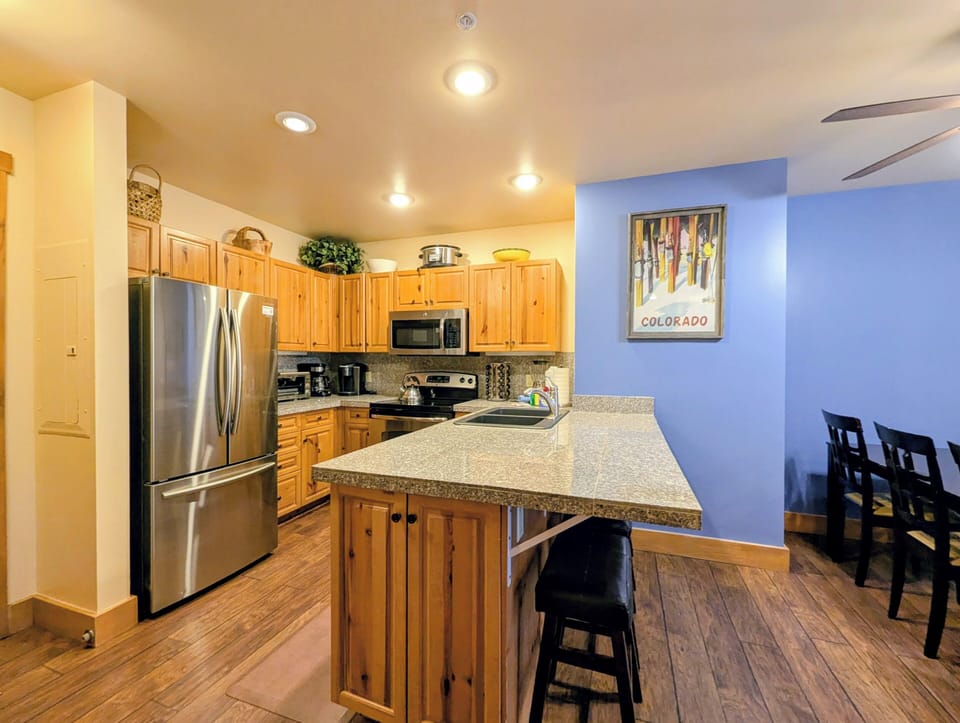 Kitchen with stainless appliances