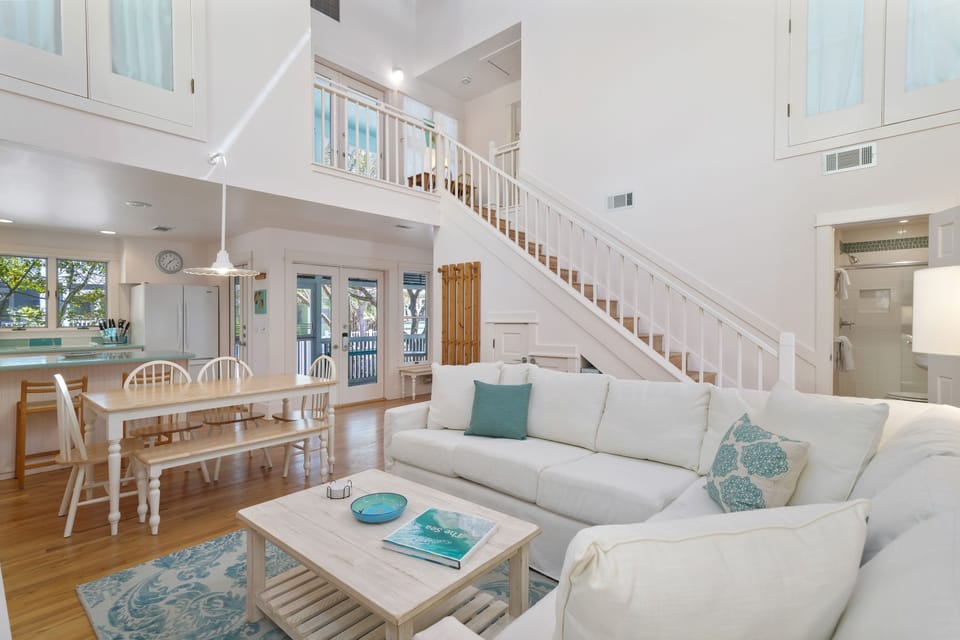 OPEN COASTAL FLOOR PLAN DOWN, LIVING, DINING, & KITCHEN