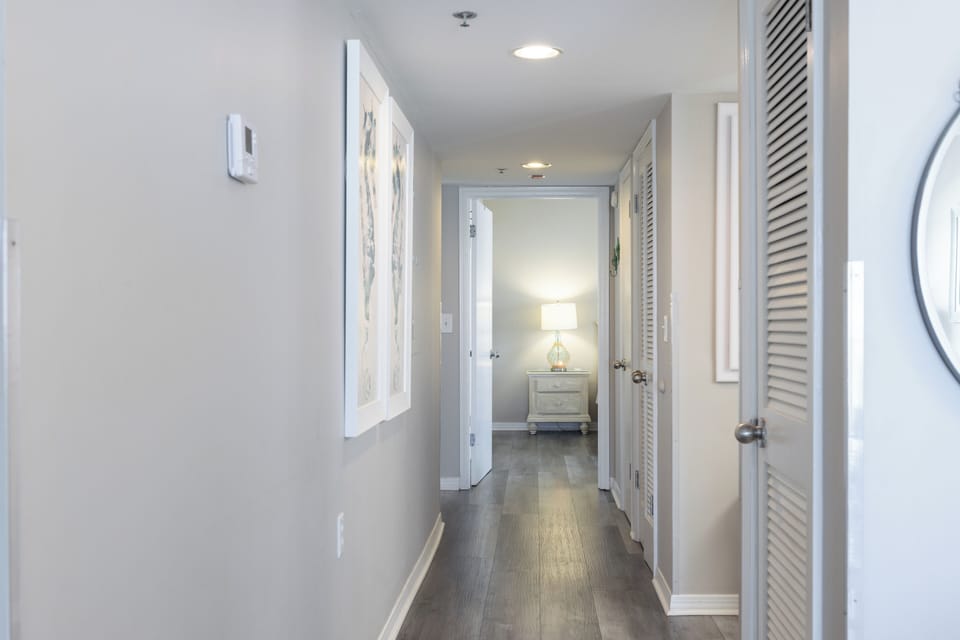 Split Floor Plan - The split floor plan is perfect for added privacy. One guest bedroom with private bathroom is down the hall and by itself.