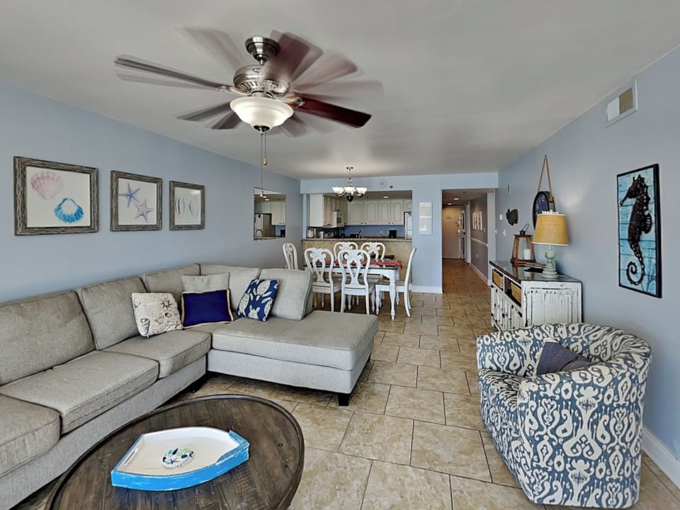 Living Area - Sectional Sofa and Chair