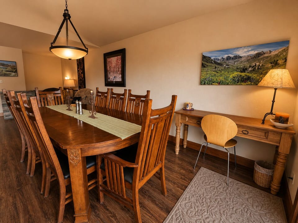 Dining Area and Workspace