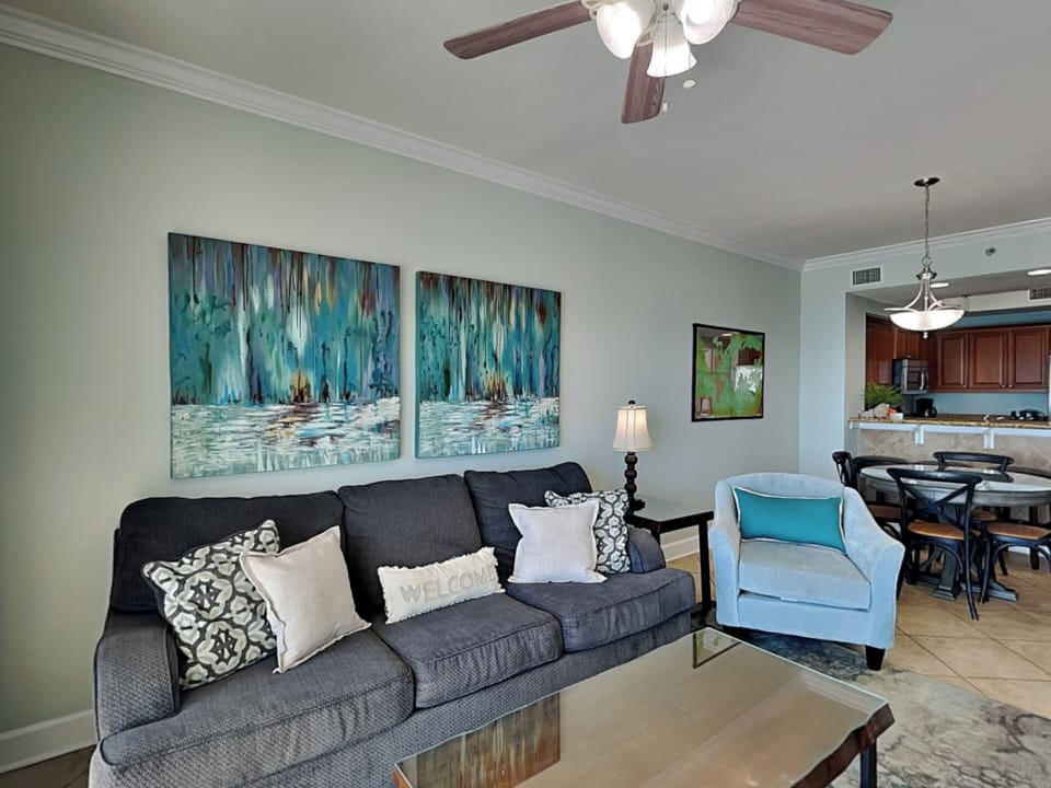 Living Area - Queen Sofa Sleeper