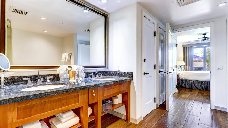 Double Sinks & Private Bedroom Entry