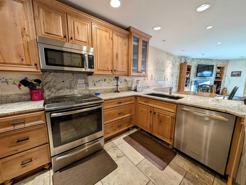 Kitchen with stainless appliances