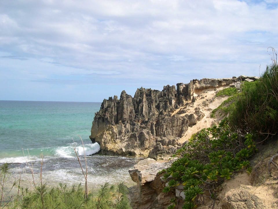 Lithified cliffs near Maha'ulepu