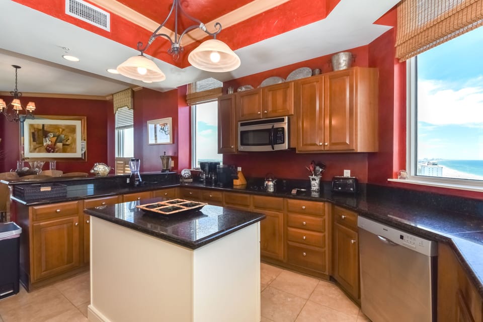 Silver Beach Towers East Penthouse 1701 -Kitchen