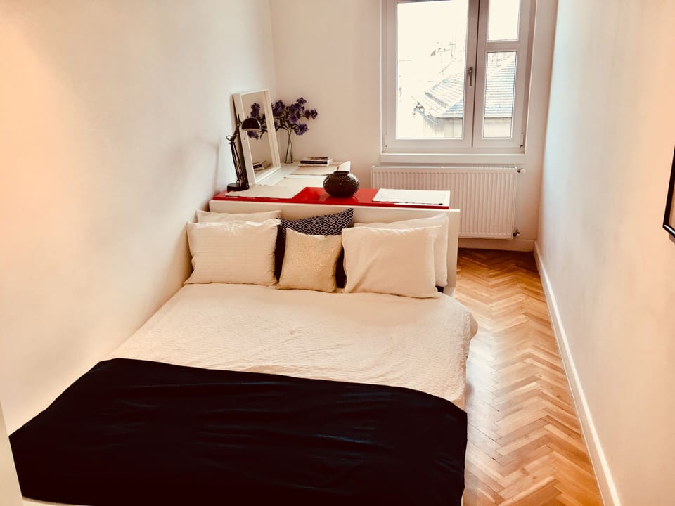 Bright and airy bedrooms with comfortable double bed and new linens