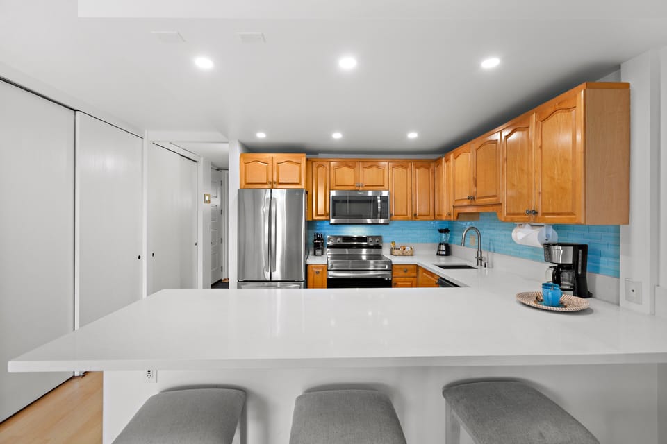 Ample counter space for preparing your favorite meals