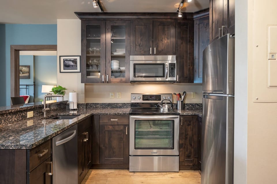 High end stainless steel appliances