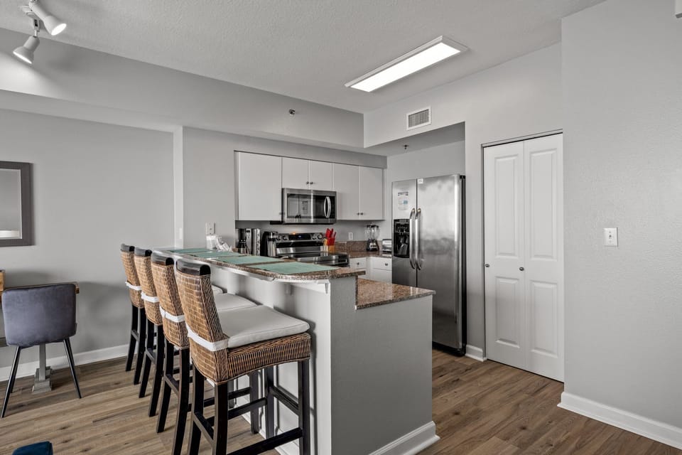 Full Size Kitchen with Bar Seating