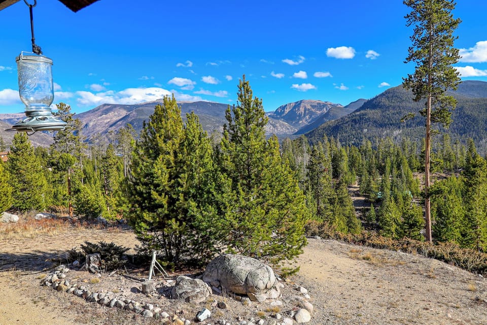 Panoramic Mountain View From Front Deck