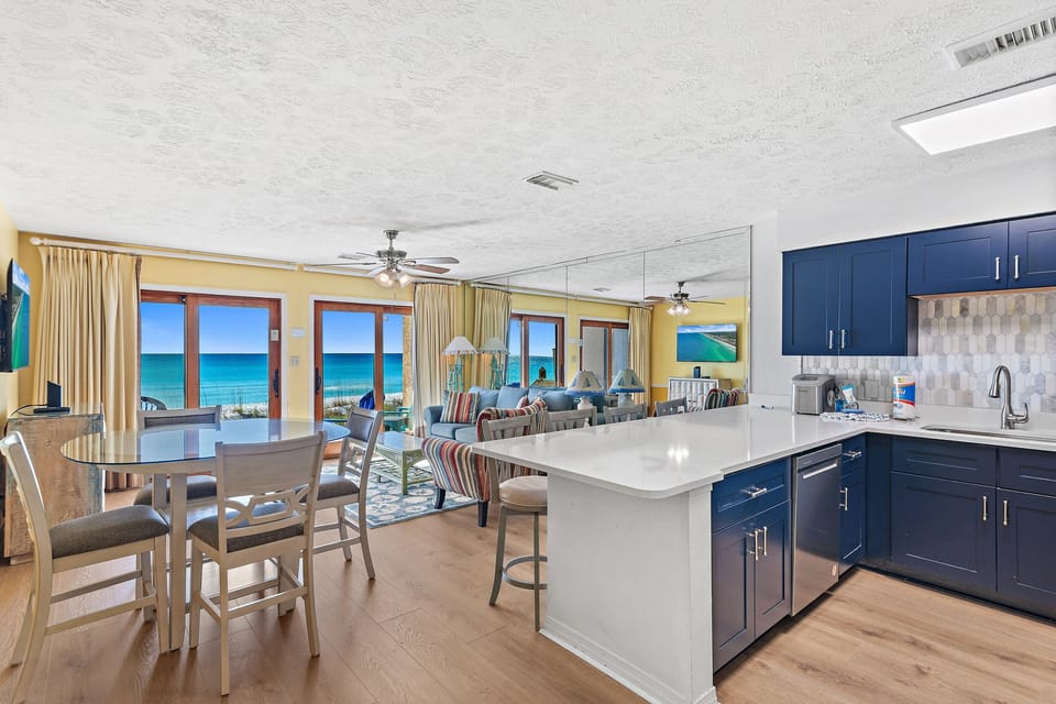 Kitchen to living room view