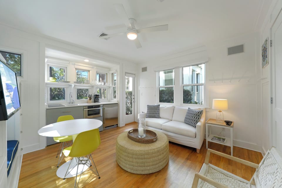 OPEN LIVING AND KITCHEN AREA