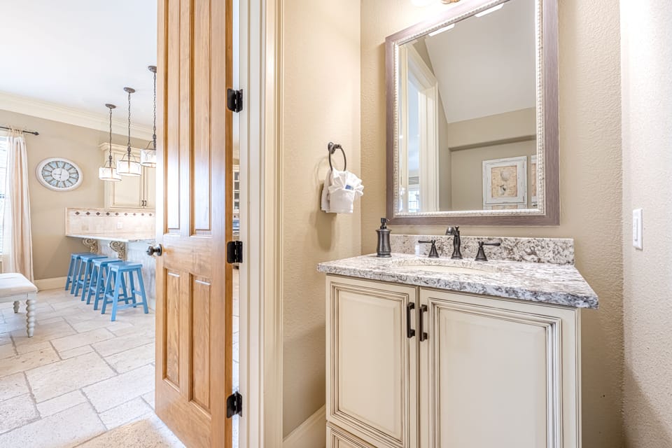 Half Bathroom on First Floor