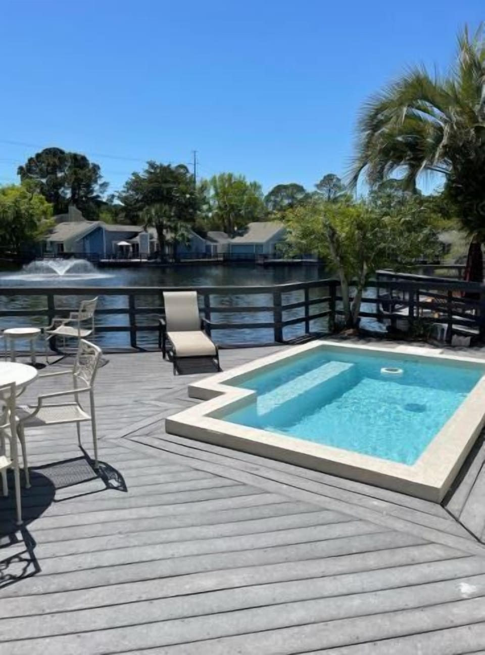 Small Soaking Pool on The Deck