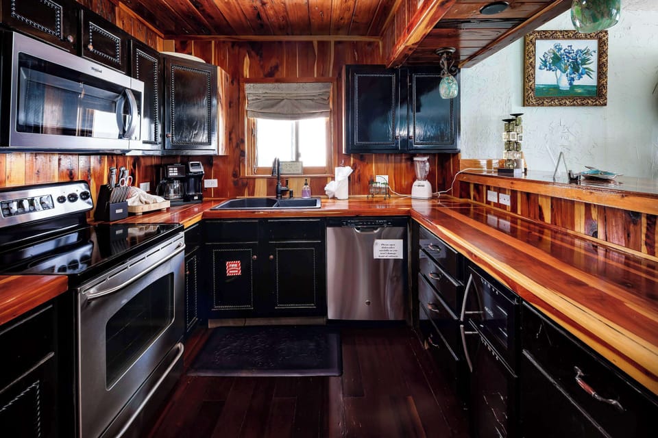 Fully stocked kitchen