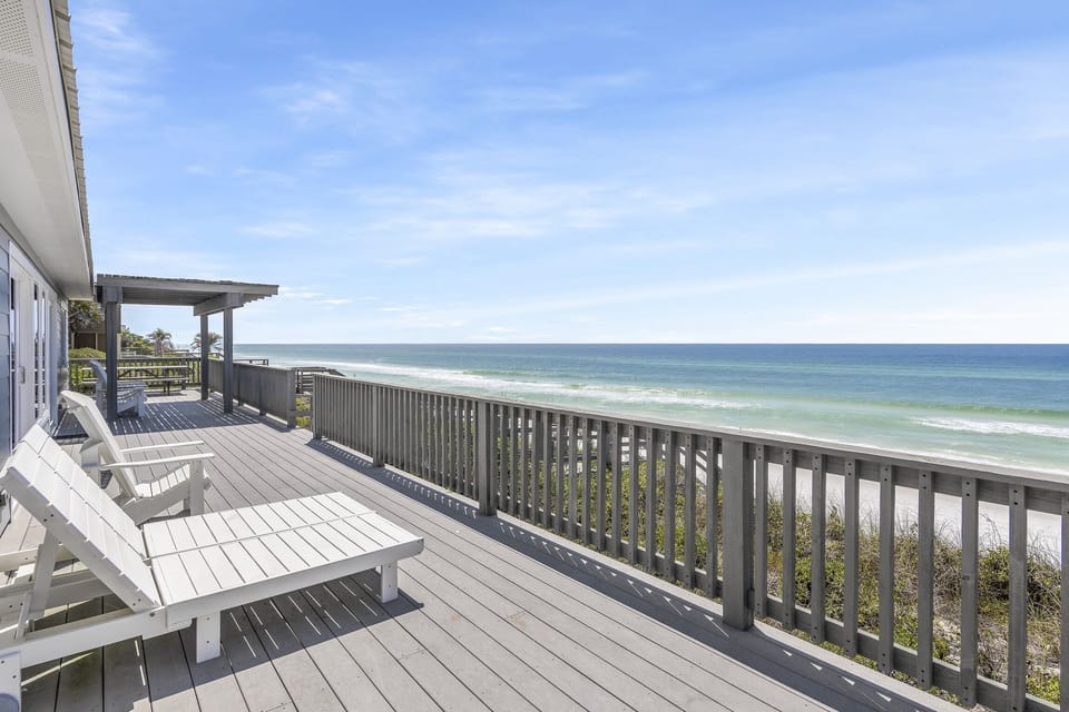 Ashore Thing-Seacrest-Deck - Ashore Thing - Seacrest Beach - Back Porch View