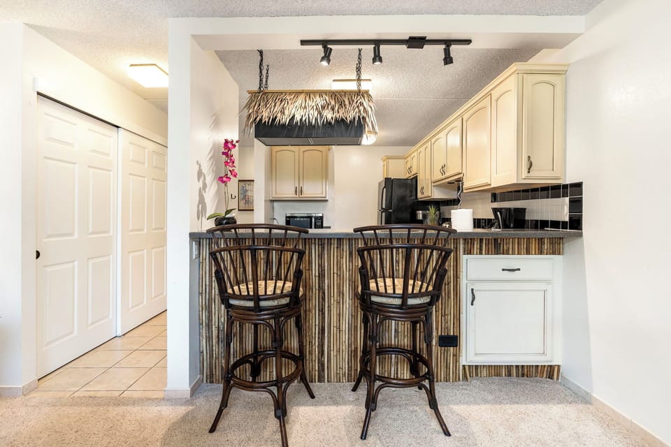 Well-equipped kitchen.