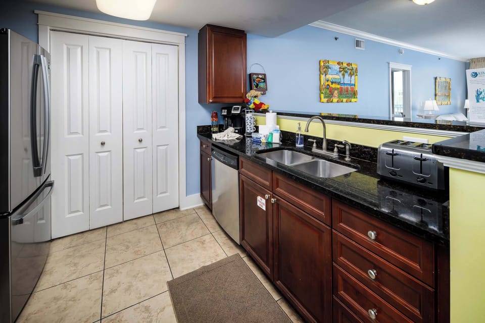 Fully stocked kitchen