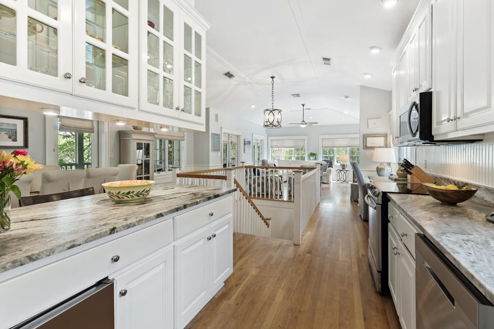 OPEN KITCHEN AND UPSTAIRS LIVING