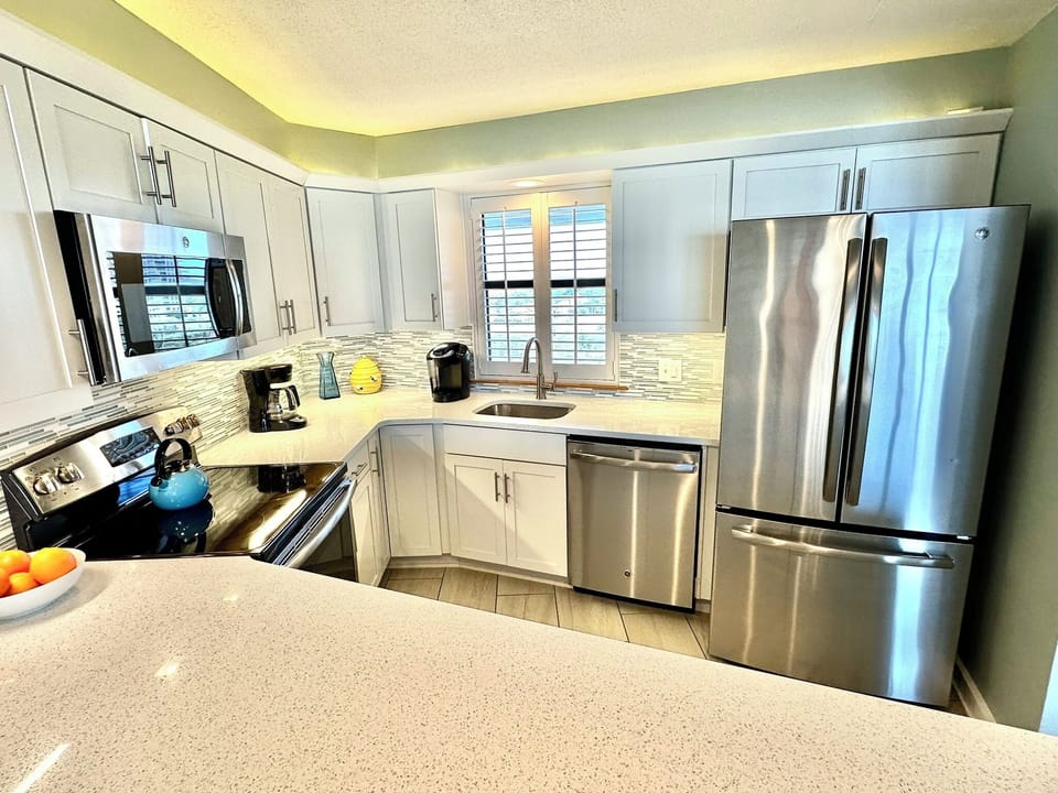 Fully stocked kitchen