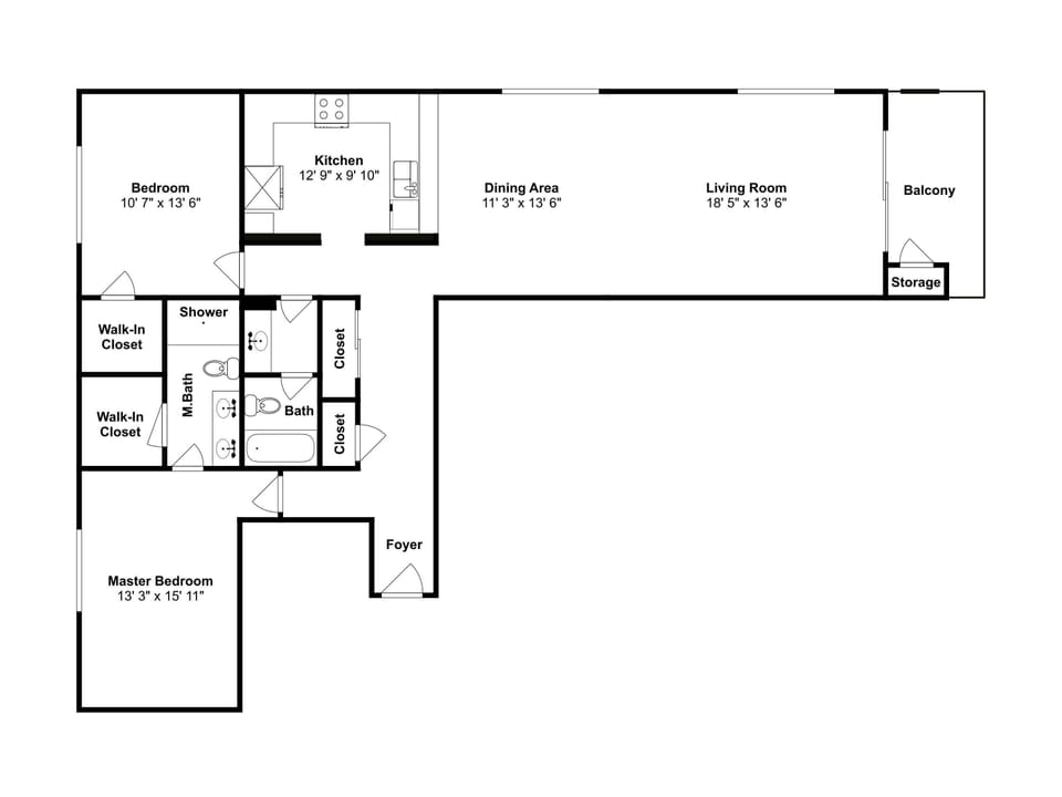 Regency Towers #501 West Floor Plan