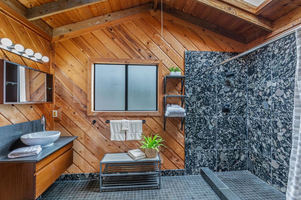 Beautiful master bathroom with walk-in shower