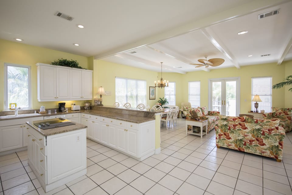 Open floor plan on second level