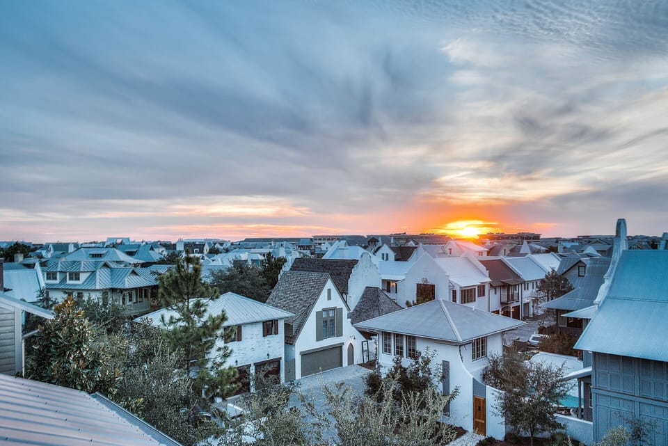 Sunset View from 4th Floor Deck
