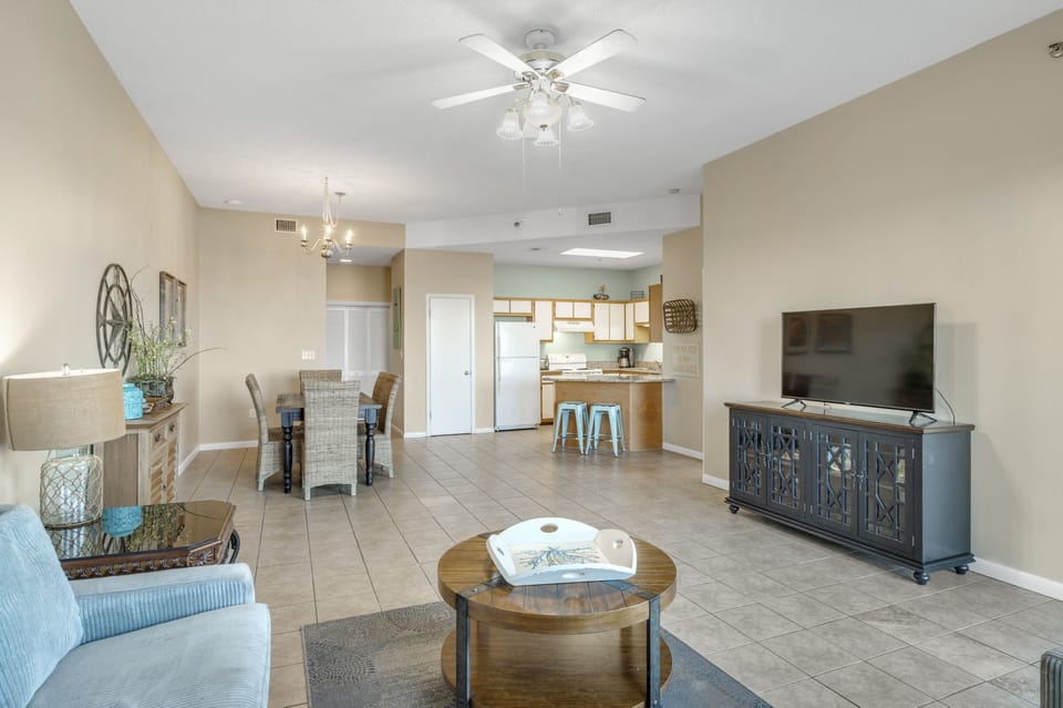 Spacious Living Room with Balcony Access