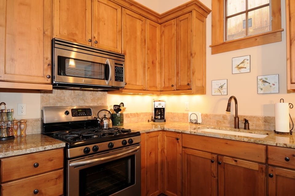 A brand new, fully- equipped kitchen to cook in.