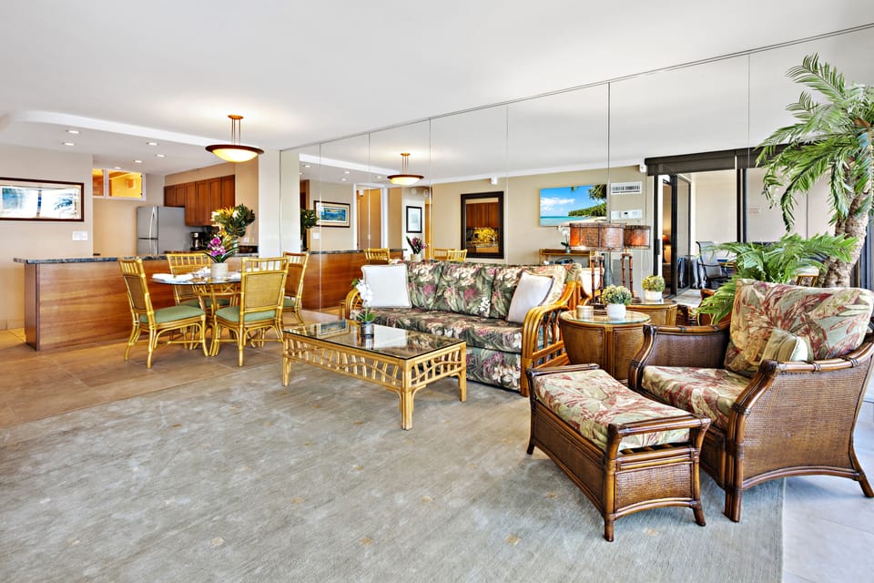 Bright, open, and spacious living room