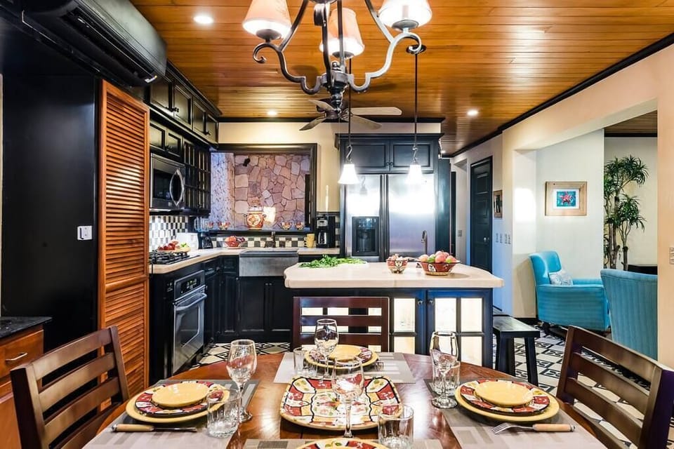 Eat breakfast at the breakfast bar or the table!