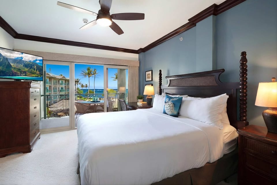 Wake to ocean views in your serene king suite - island dreams come true