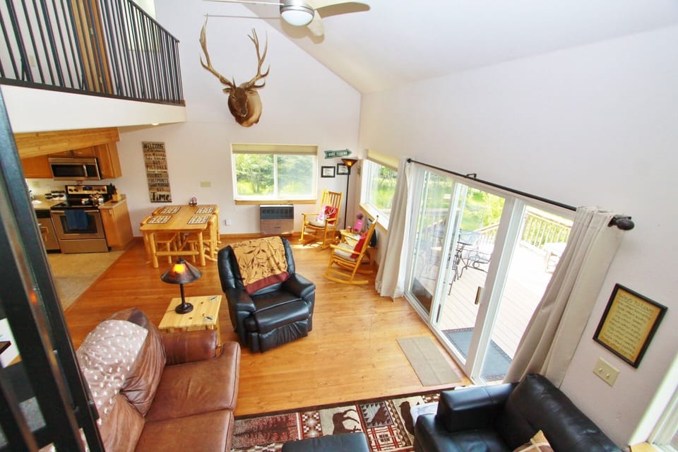 View of the living and dining areas