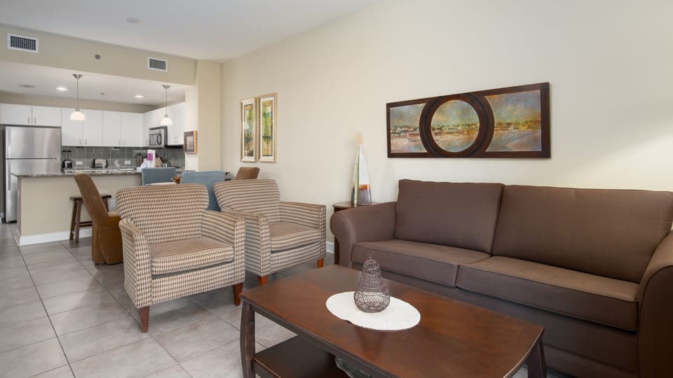 Living Area - This living area is the perfect relaxation spot for all guests.