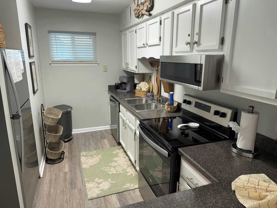 Fully stocked kitchen