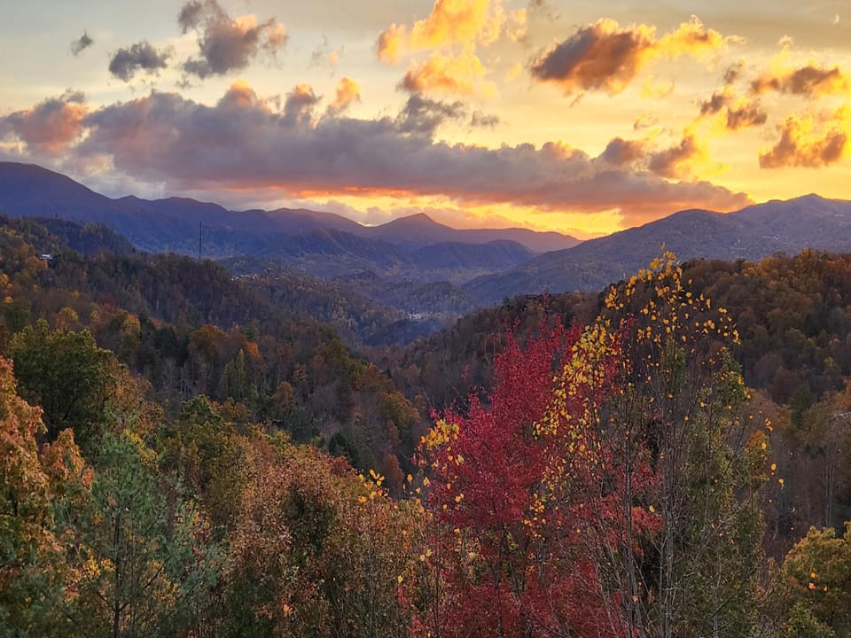 Sunset Fall Mountain View