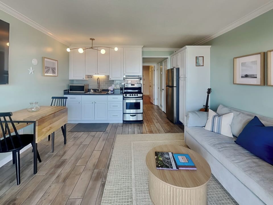 Oceanfront Open Living, Dining & Kitchen