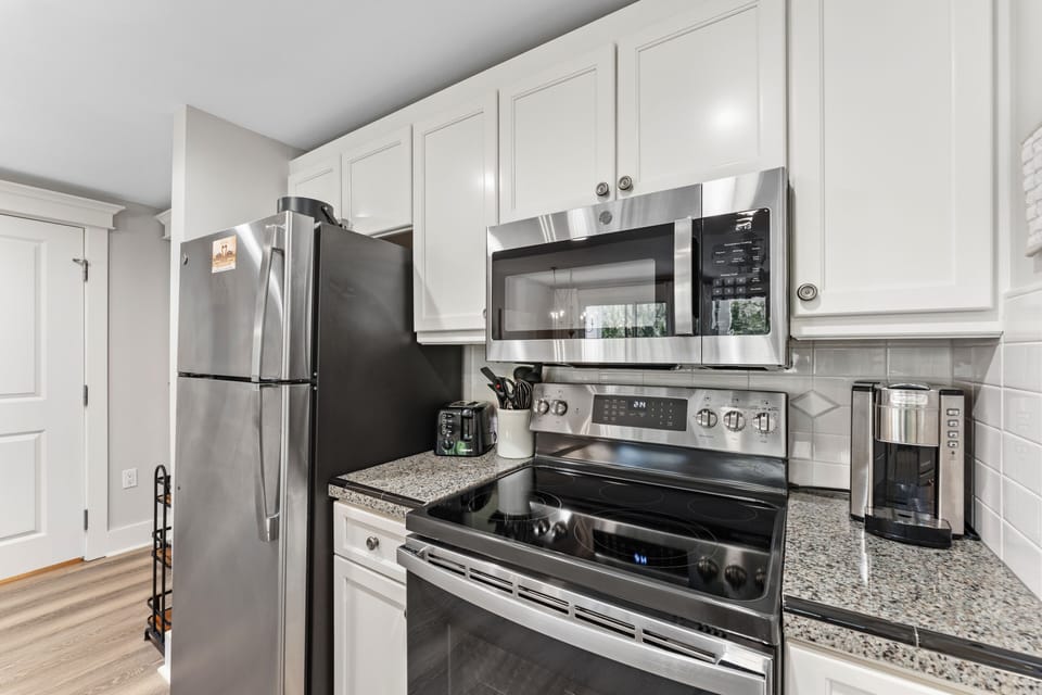 Kitchen with plenty of storage and Keurig Coffeemaker