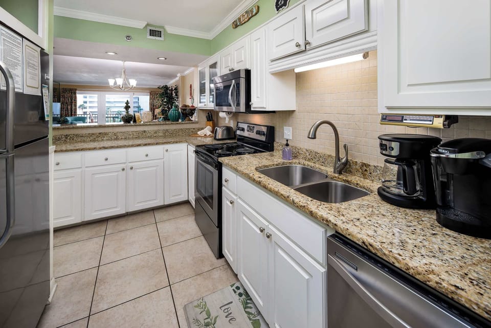 Fully stocked kitchen