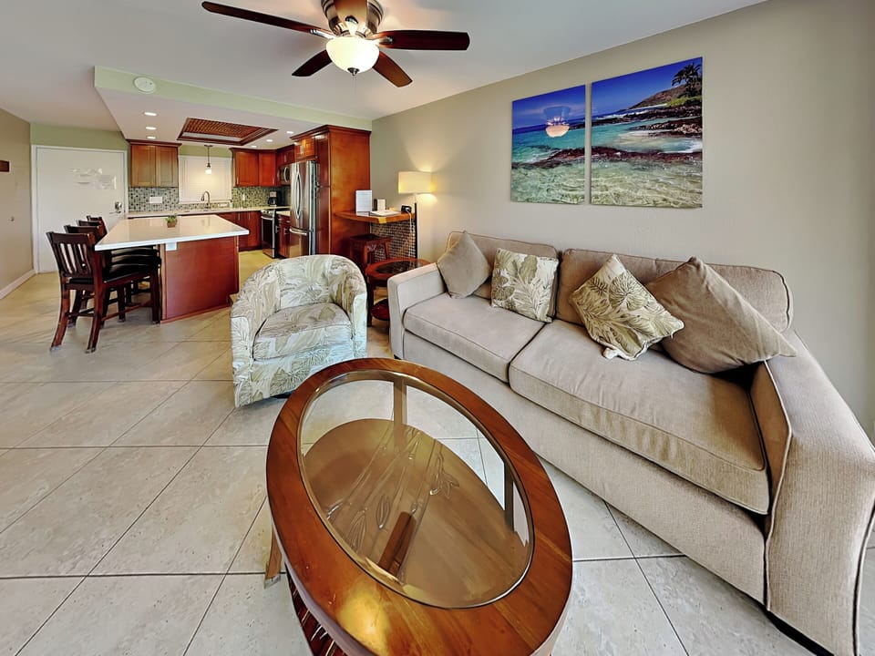 Open Concept Living Room & Kitchen