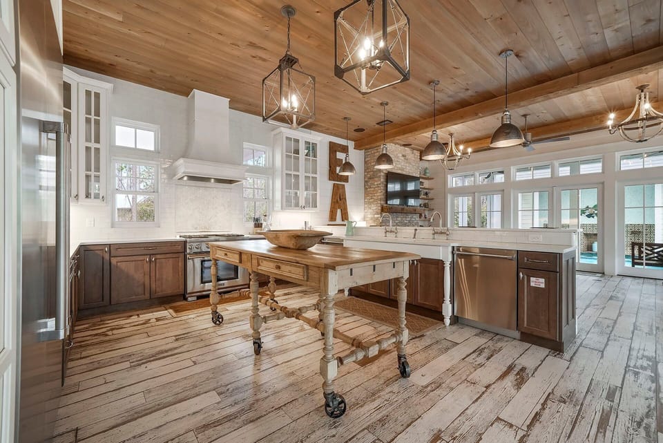 WaterColor Reunions - 30A Luxury Near Beach Watercolor Vacation Rental House with Private Pool, Fire Pit, and Carriage House in Santa Rosa Beach, Florida - Five Star Properties Destin/30A