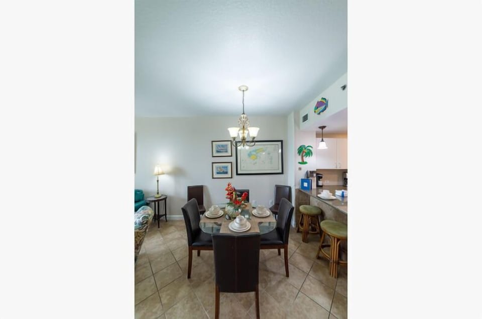 Enjoy playing a board game or game of cards at the dining area if the weather is bad outside