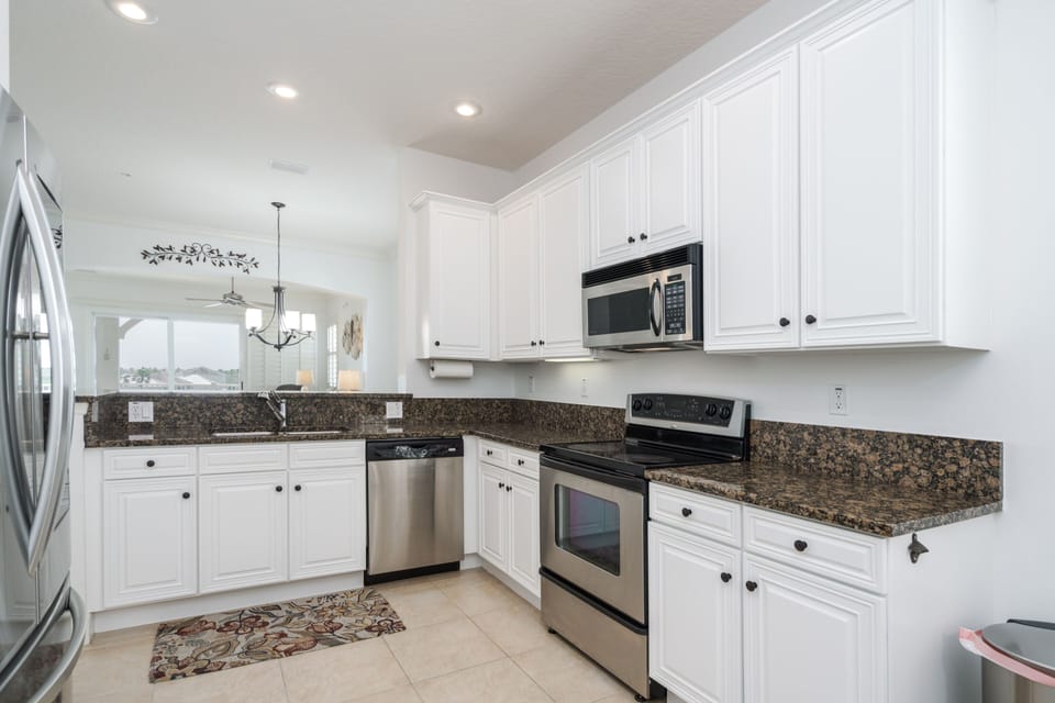 The Kitchen has plenty of space and connects to the living areas.