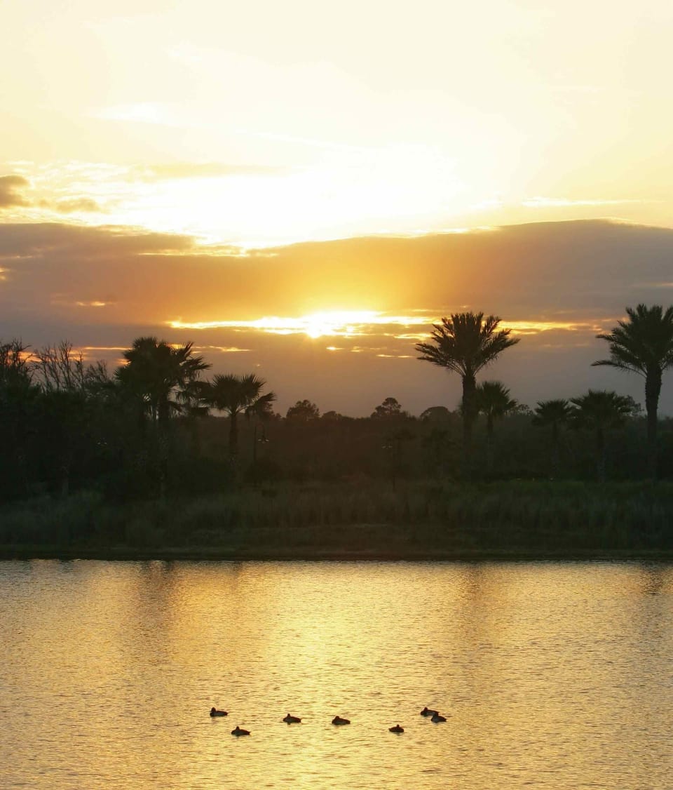 Amazing Sunset views from the balcony.