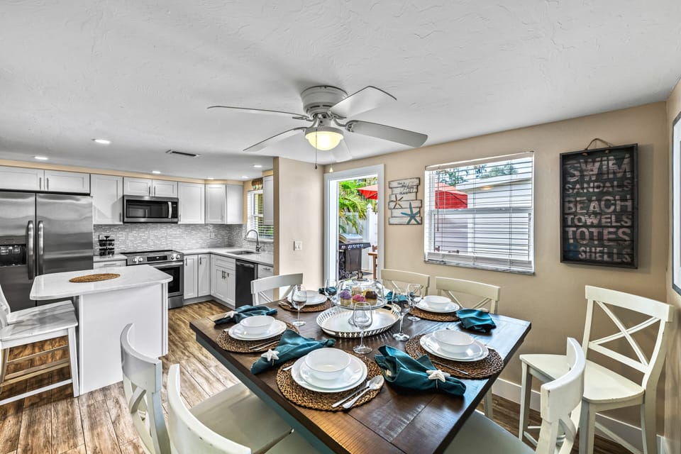 From this table, the heart of the home is on full display.