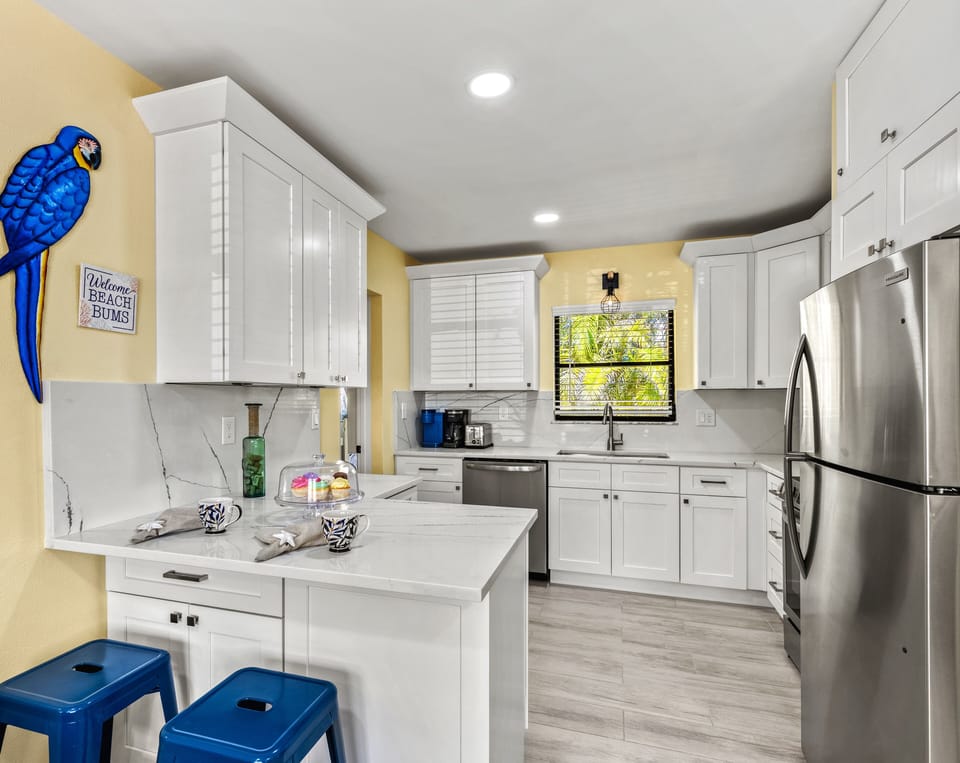 You'll find this breakfast bar perfect for quick meals, morning coffee, or keeping conversations going while food is prepared.